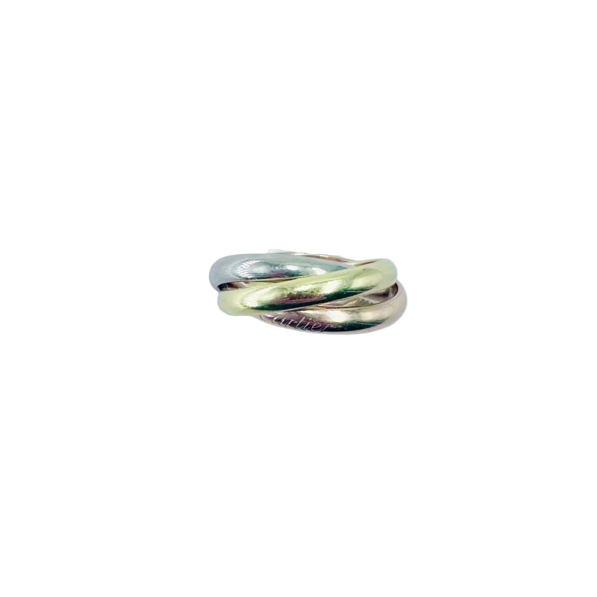 Bague CARTIER "Trinity" en or blanc, or jaune et or rose - Castafiore