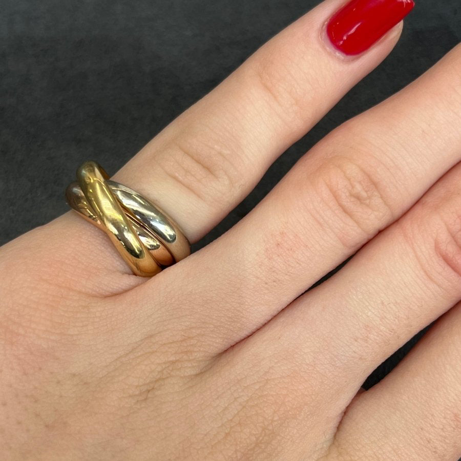 Bague CARTIER Trinity en or jaune - Castafiore