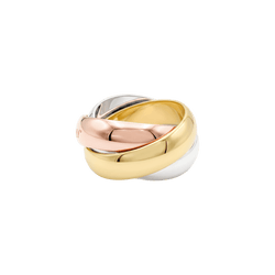 Bague CARTIER Trinity en or jaune, or blanc et or rose - Castafiore