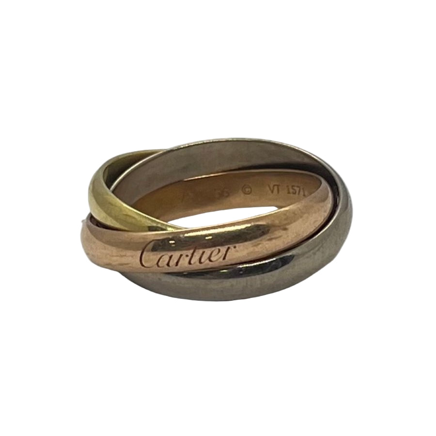 Bague CARTIER Trinity en or jaune, or blanc et or rose - Castafiore