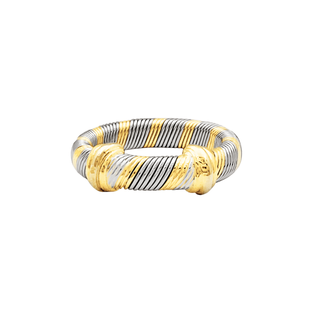 Bague CARTIER "Trinity" en or jaune, or blanc, or rose et acier - Castafiore
