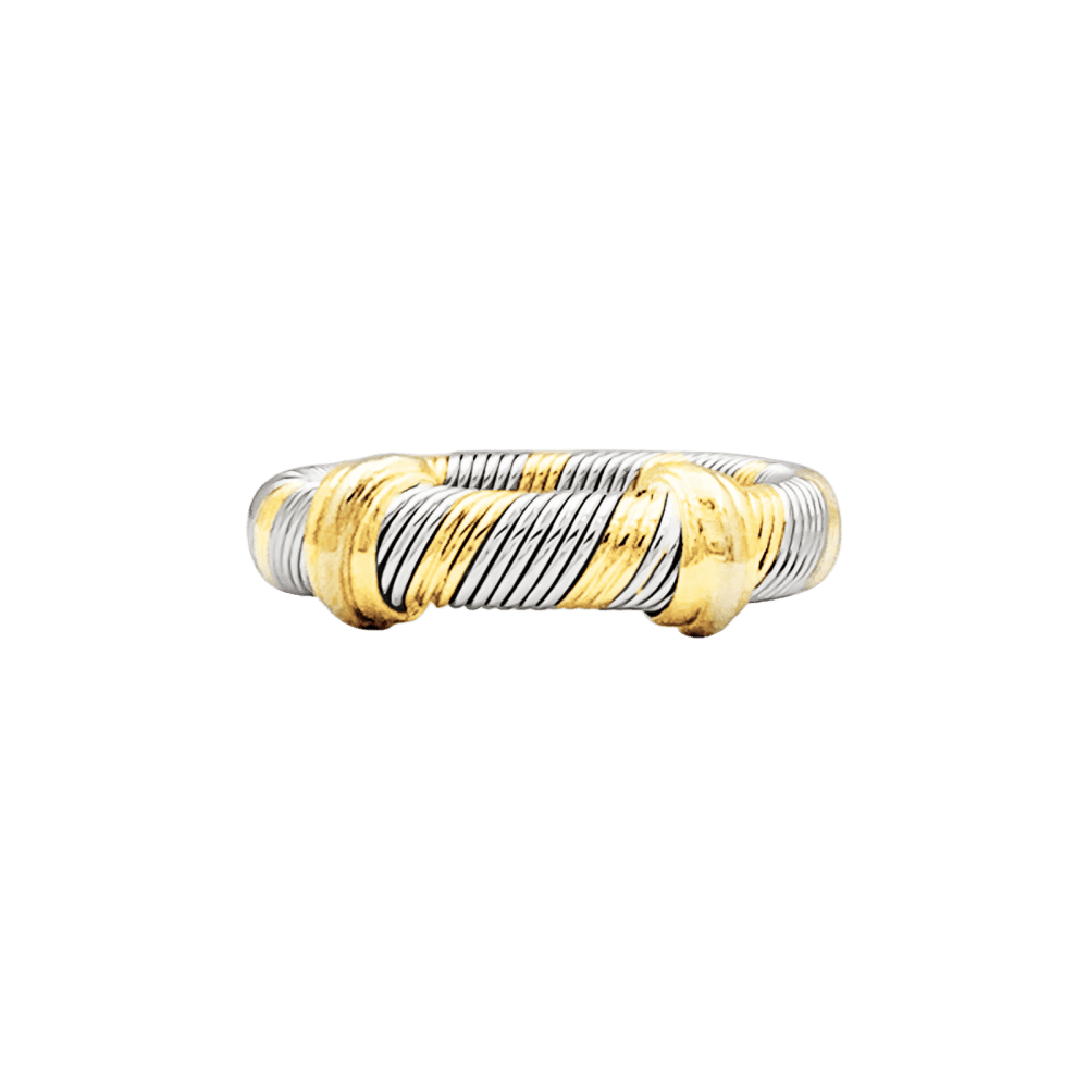Bague CARTIER "Trinity" en or jaune, or blanc, or rose et acier - Castafiore