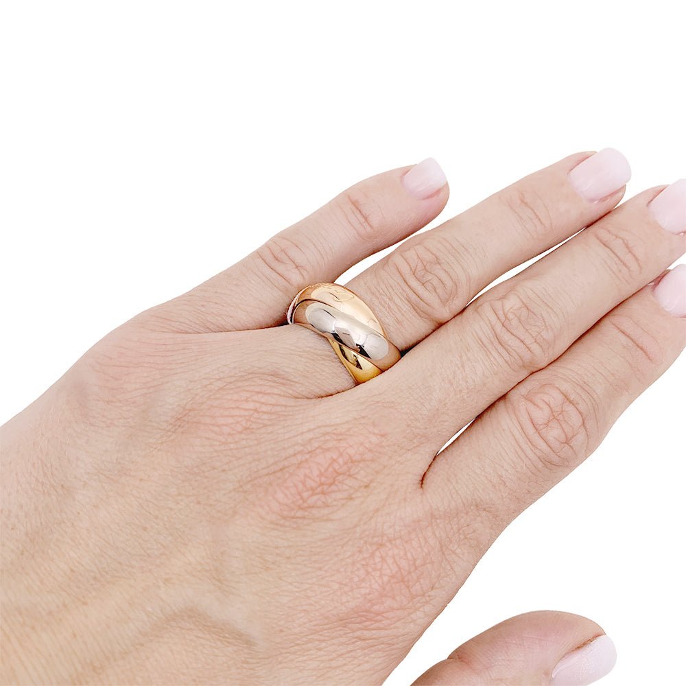 Bague CARTIER "Trinity" en or rose, jaune et blanc - Castafiore