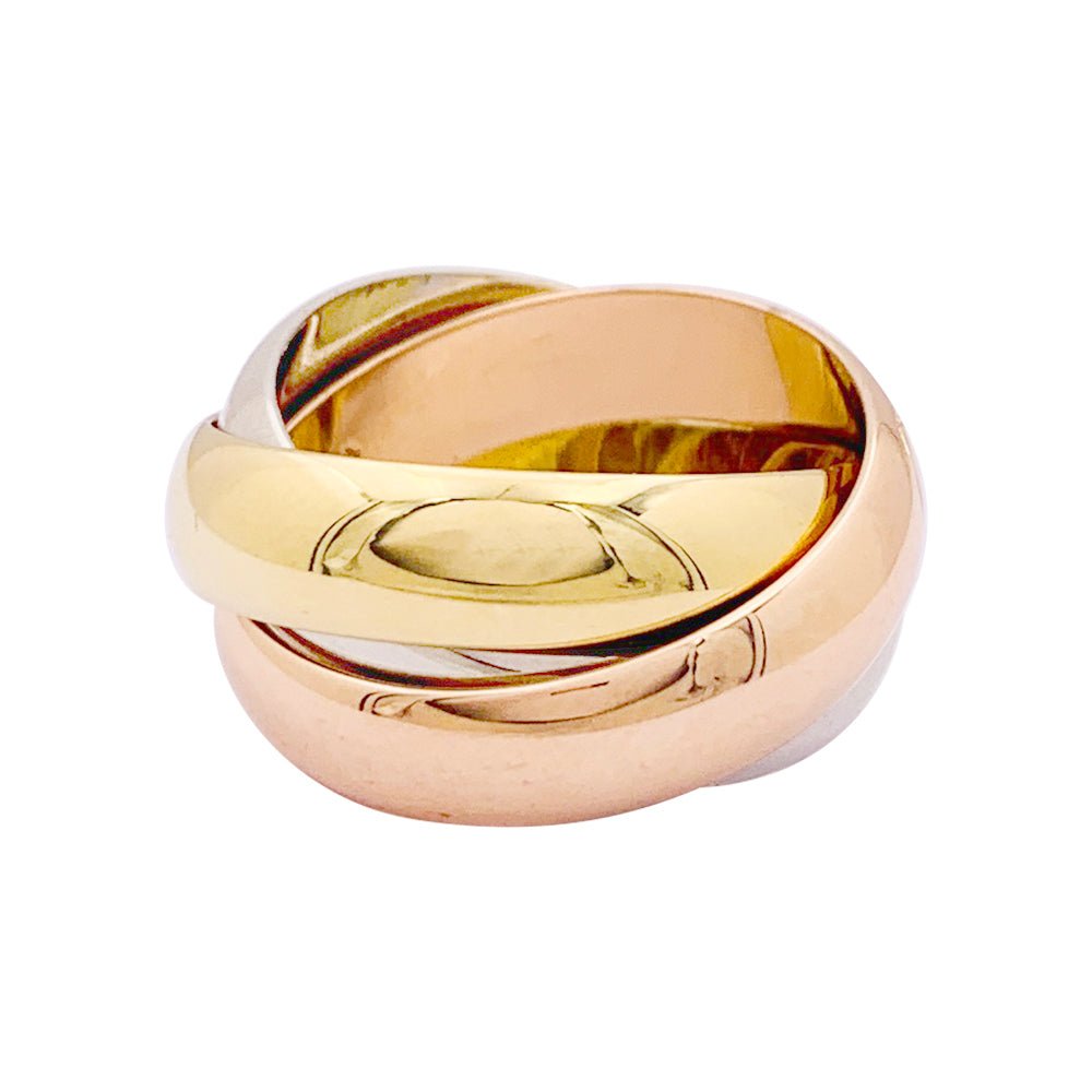 Bague CARTIER "Trinity" en or rose, jaune et blanc - Castafiore