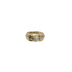Bague CARTIER "Trinity Livia" en or jaune, or blanc, or rose et diamants - Castafiore