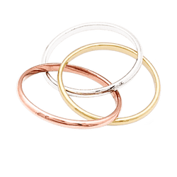 Bague CARTIER "Trinity" PM en or blanc, or jaune et or rose - Castafiore