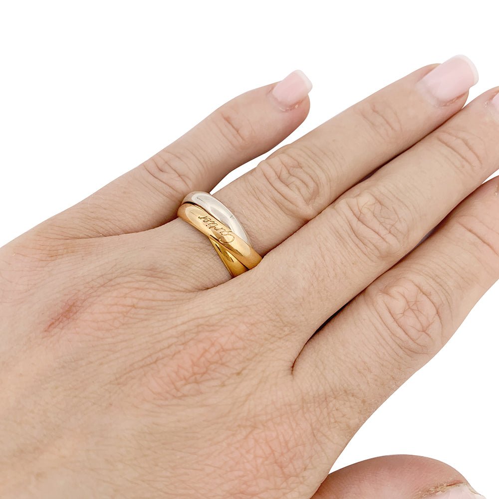 Bague CARTIER "Trinity", trois ors - Castafiore