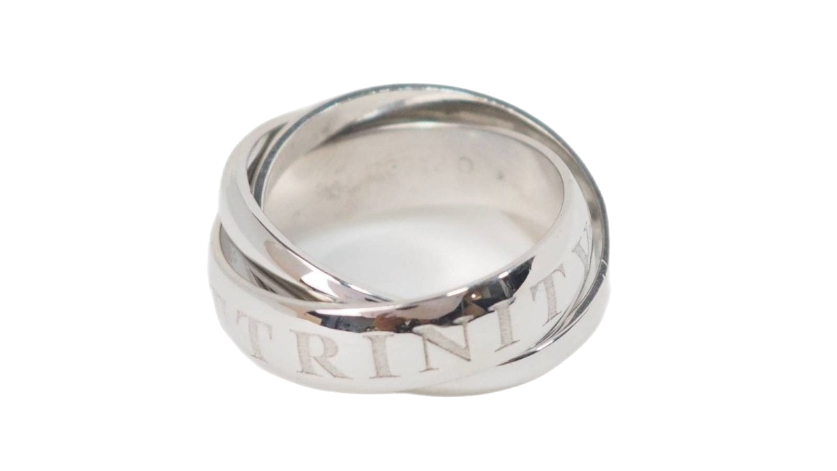 Bague CARTIER vintage Or Amour et Trinity en or blanc - Castafiore