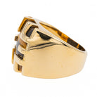 Bague CARTIER, "Yjing", en Or jaune et Œil de tigre - Castafiore