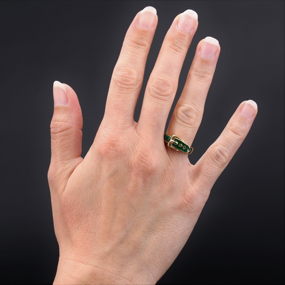 Bague ceinture émail - Castafiore