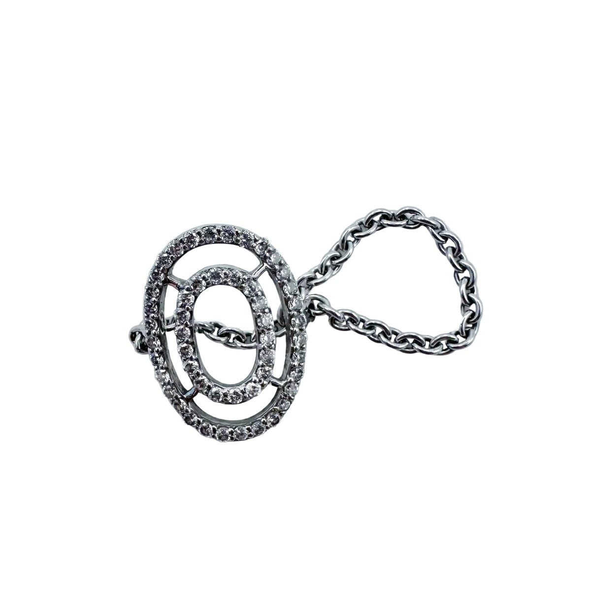 Bague Chaîne en or blanc et diamants - Castafiore