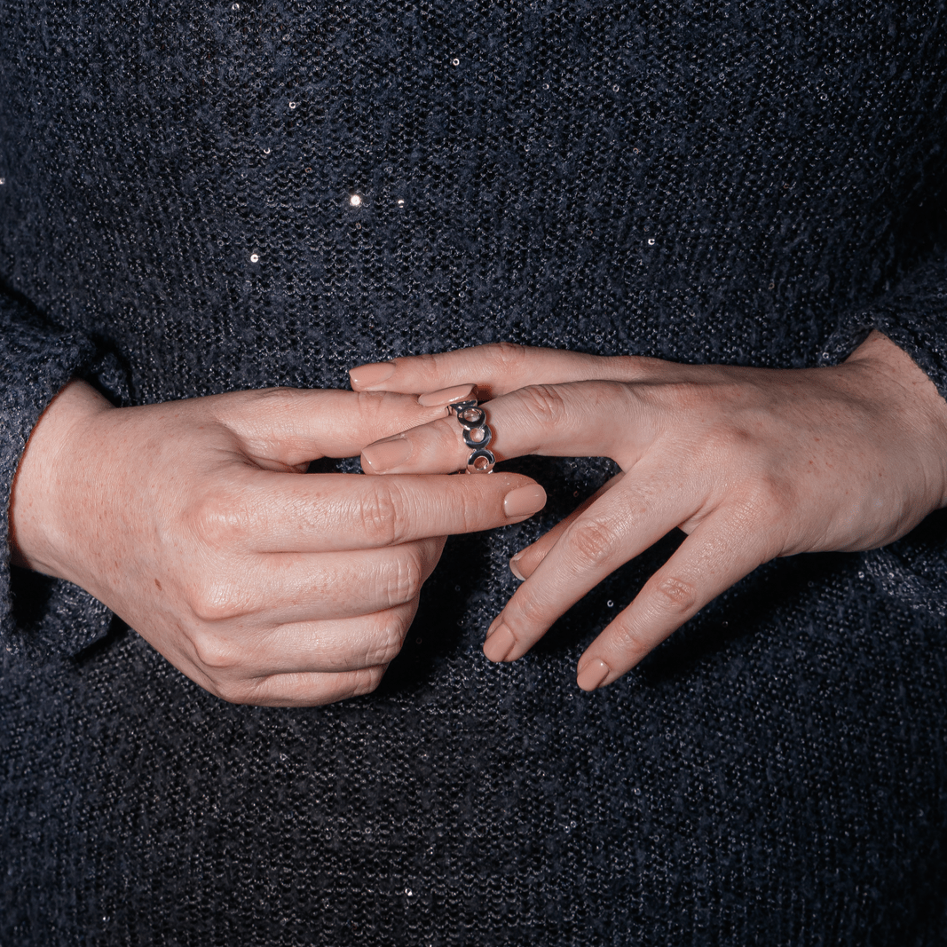 Your Neck Fake Jewelry Turning Green Ring CHANEL