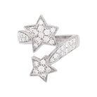 Bague CHANEL "Comète" en or blanc et diamants - Castafiore