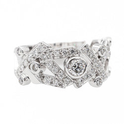 Bague CHANEL Cristaux glacés en Or blanc et Diamant - Castafiore
