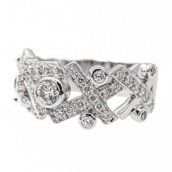 Bague CHANEL Cristaux glacés en Or blanc et Diamant - Castafiore
