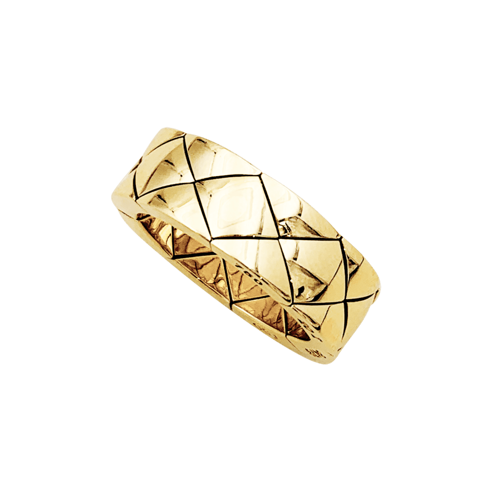Bague CHANEL "Matelassé" en or jaune - Castafiore