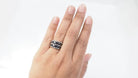 Bague Chanel souple en or blanc ultra ceramique noire - Castafiore