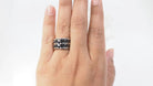 Bague Chanel souple en or blanc ultra ceramique noire - Castafiore