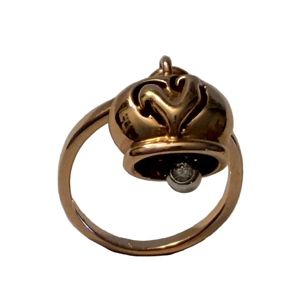 Bague CHANTECLER "Campanella" en or rose et diamant - Castafiore