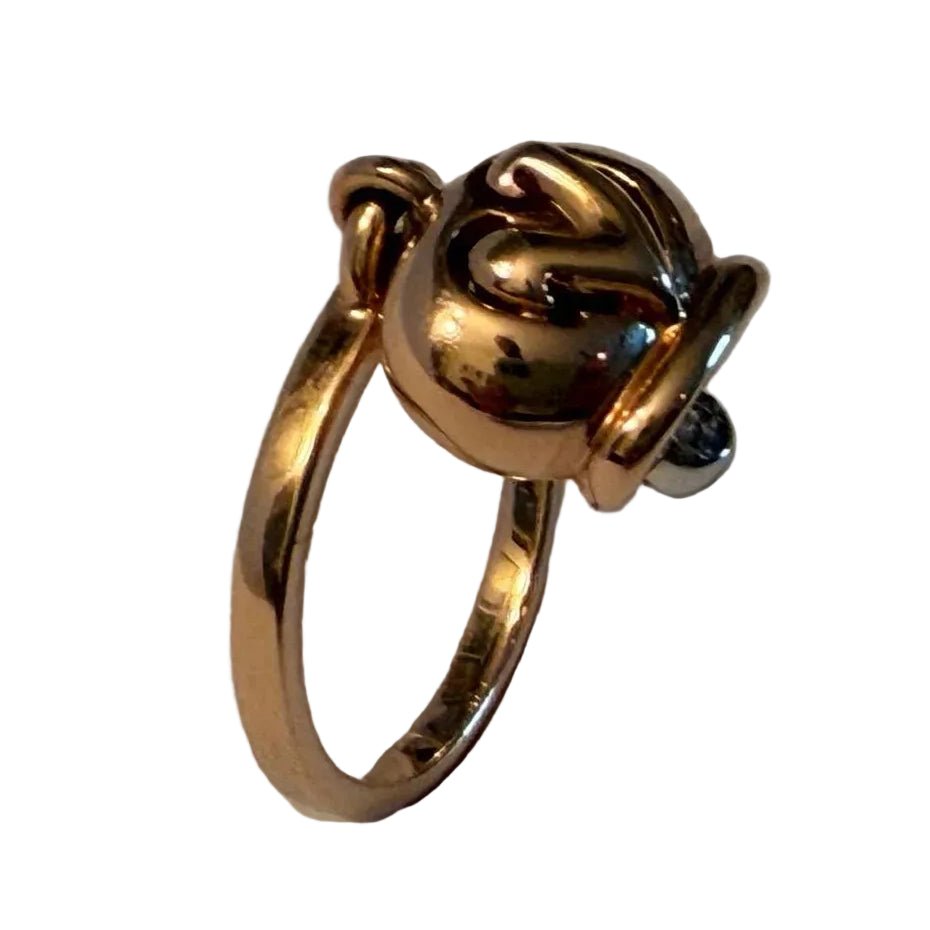 Bague CHANTECLER "Campanella" en or rose et diamant - Castafiore