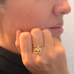 Bague CHANTECLER "Campanella" en or rose et diamant - Castafiore