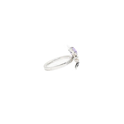 Bague CHAUMET "Attrape moi si tu m'aimes", "Araignée" en or blanc, améthyste, saphir rose et diamants - Castafiore