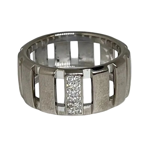 Bague CHAUMET Class One en or blanc et diamants - Castafiore