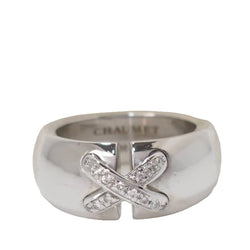 Bague Chaumet double Liens en or blanc et diamants - Castafiore