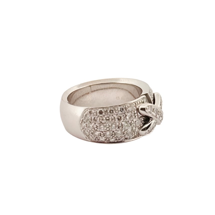 Bague CHAUMET en or blanc et diamants - Castafiore