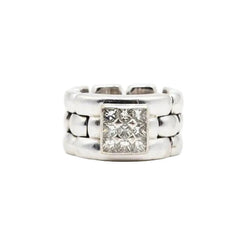 Bague CHAUMET en or blanc et diamants - Castafiore