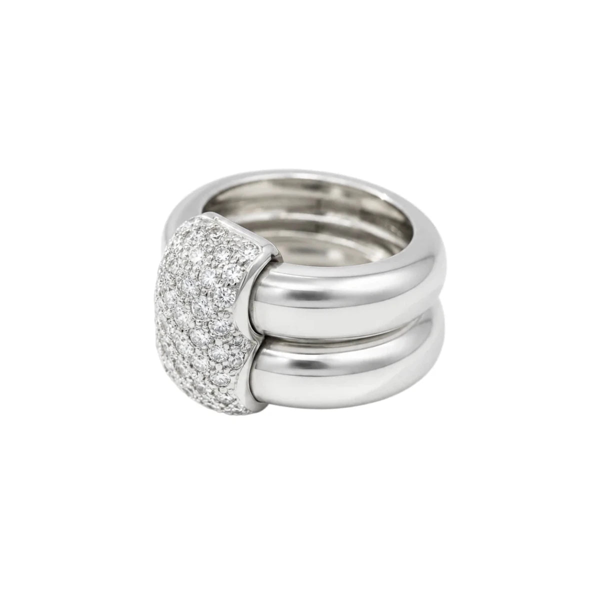 Bague CHAUMET en or blanc et diamants - Castafiore