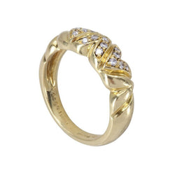 Bague CHAUMET en or jaune et diamants - Castafiore