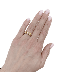 Bague CHAUMET en or jaune et diamants - Castafiore