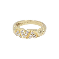 Bague CHAUMET en or jaune et diamants - Castafiore