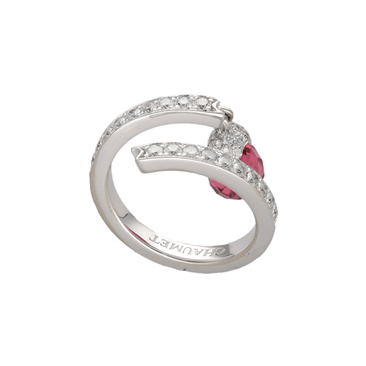 Bague CHAUMET "Frisson Pampille" en or gris et diamants - Castafiore