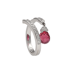 Bague CHAUMET "Frisson Pampille" en or gris et diamants - Castafiore