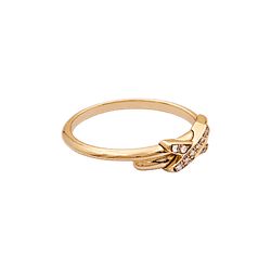 Bague CHAUMET "Jeux de Liens" en or rose et diamants - Castafiore