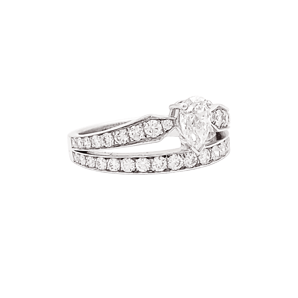 Bague CHAUMET "Joséphine Diadème" en or blanc et diamants - Castafiore