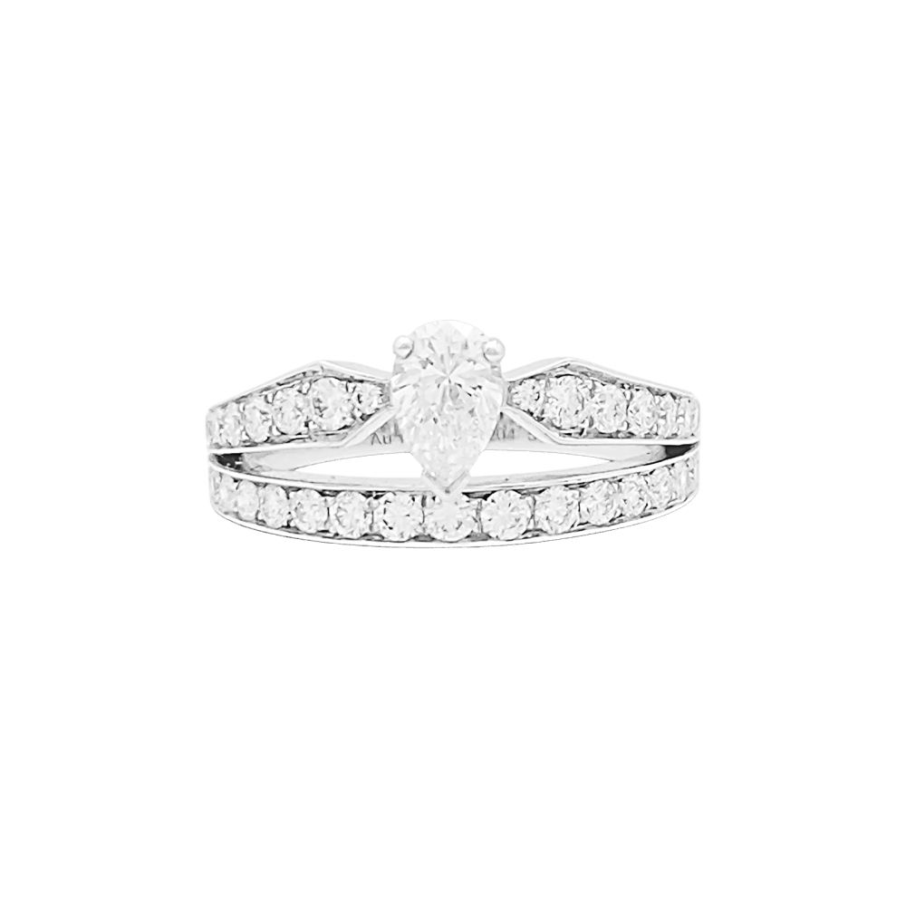 Bague CHAUMET "Joséphine Diadème" en or blanc et diamants - Castafiore