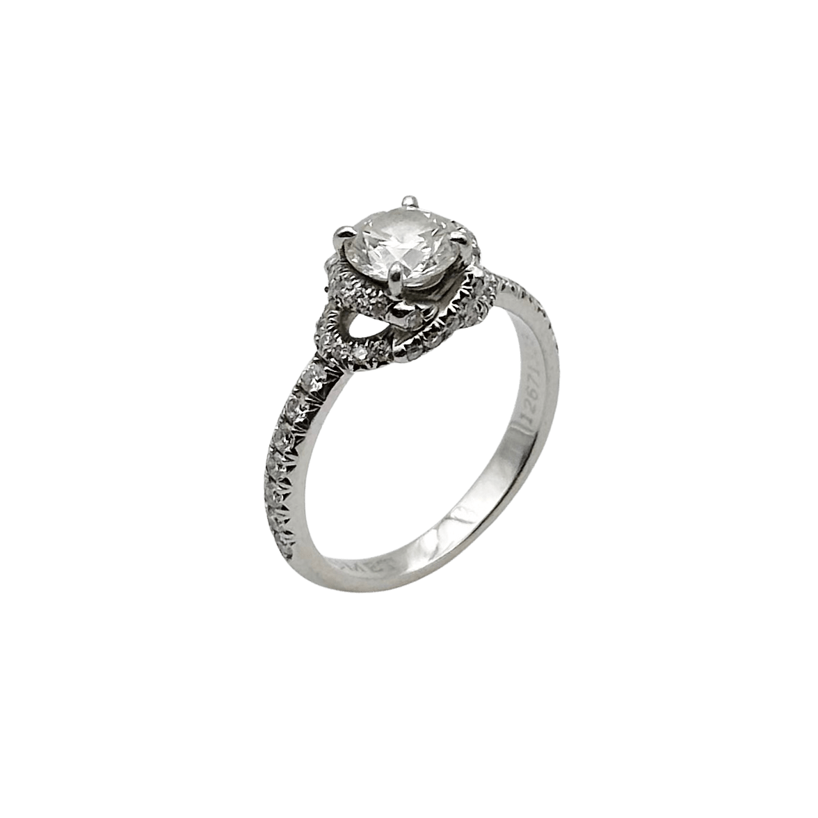 Bague CHAUMET "Liens d'amour" en platine et diamants - Castafiore