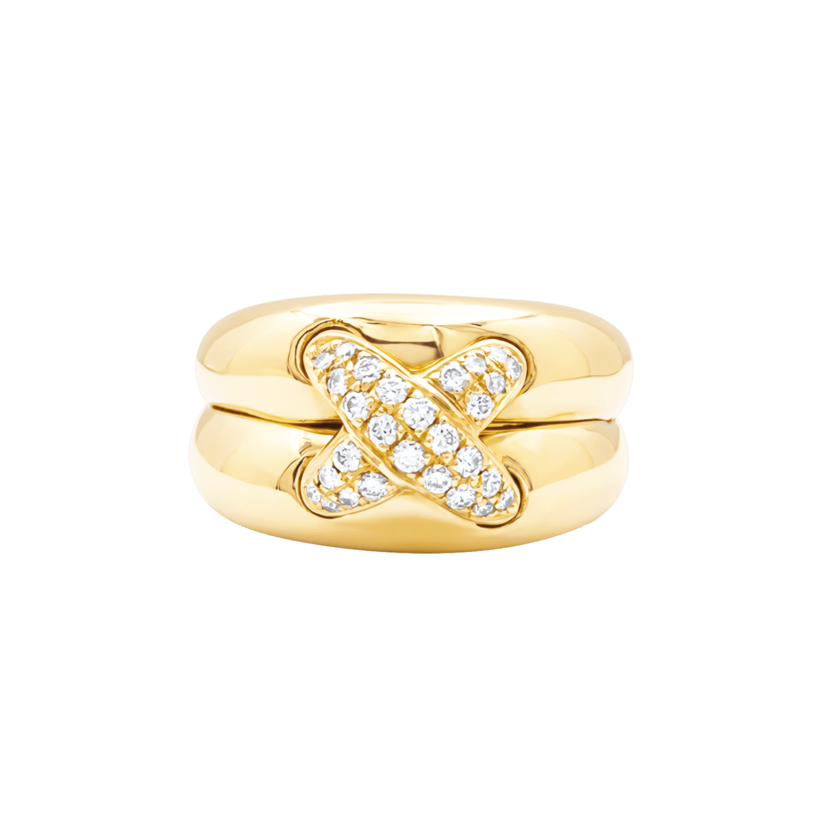 Bague CHAUMET "Liens" en or jaune et diamants - Castafiore