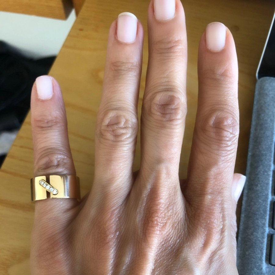 Bague Chaumet or jaune et diamant modèle lien - Castafiore