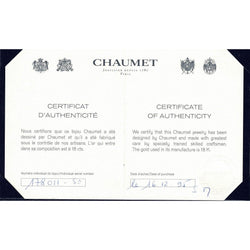 Bague Chaumet Valse en or gris 18 Cts de 1995. Taille 54. Papiers d'origine. - Castafiore