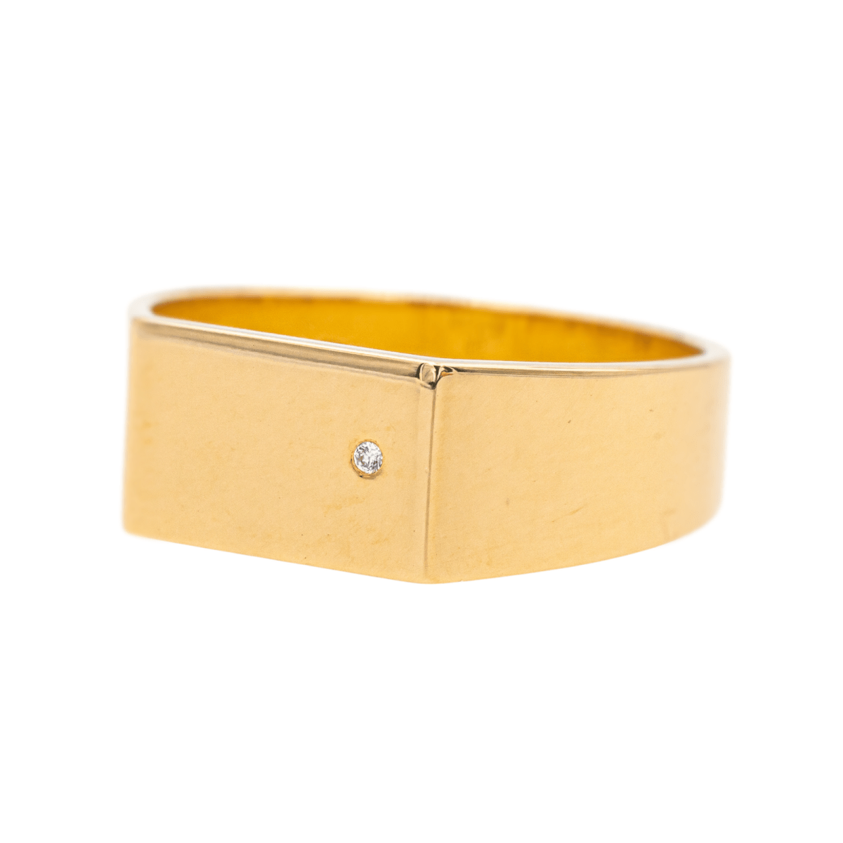 Bague Chevalière ARTHUS BERTRAND X VANRYCKE en or jaune et diamant - Castafiore