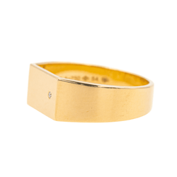 Bague Chevalière ARTHUS BERTRAND X VANRYCKE en or jaune et diamant - Castafiore