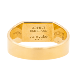 Bague Chevalière ARTHUS BERTRAND X VANRYCKE en or jaune et diamant - Castafiore