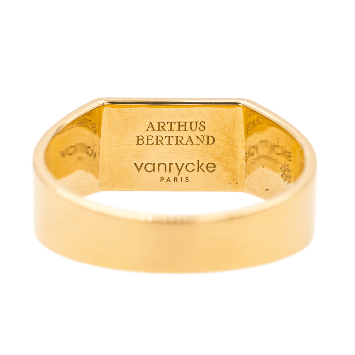 Bague Chevalière ARTHUS BERTRAND X VANRYCKE en or jaune et diamant - Castafiore