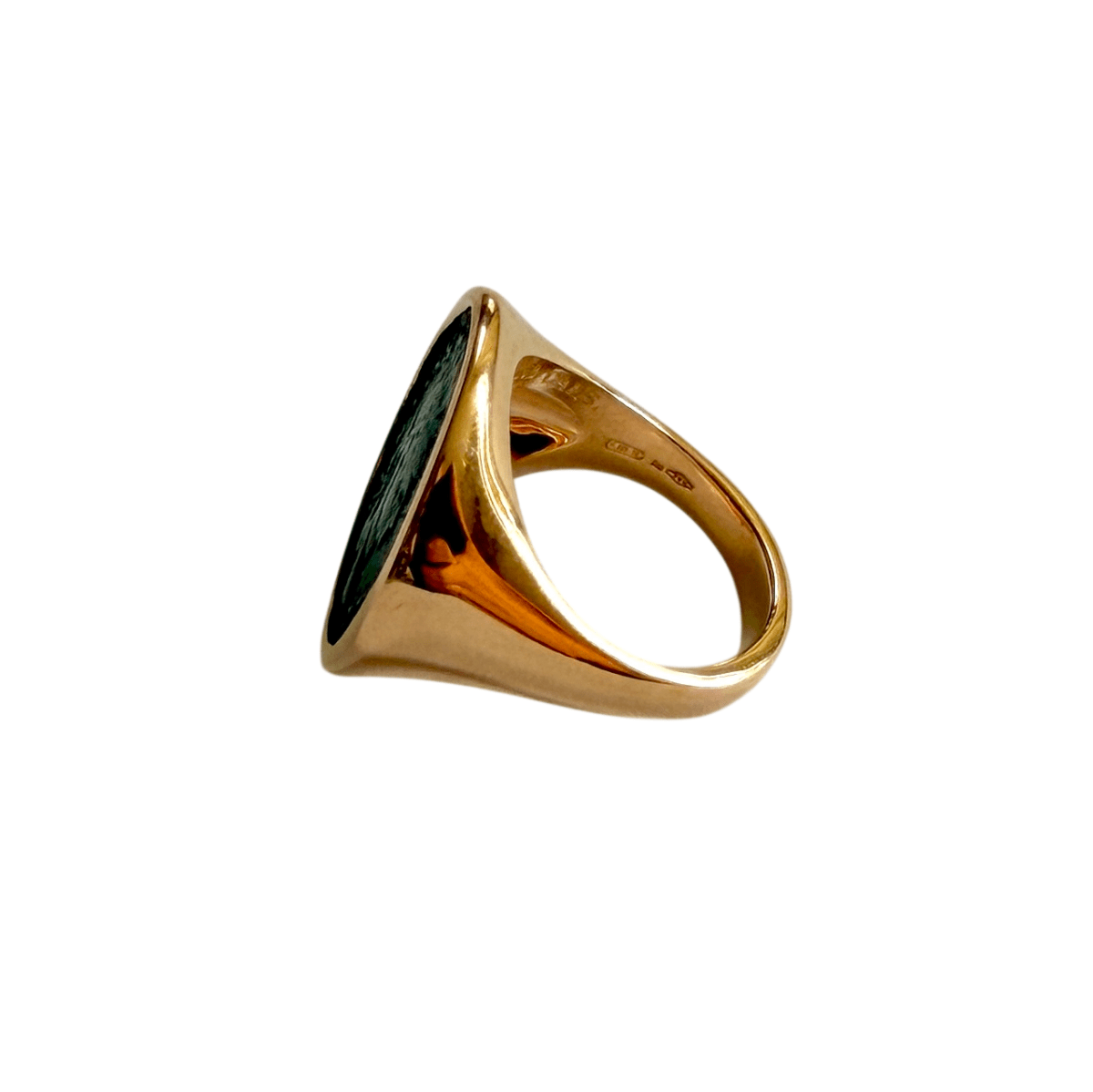 Bague Chevalière BULGARI "Monete" en or rose et bronze - Castafiore