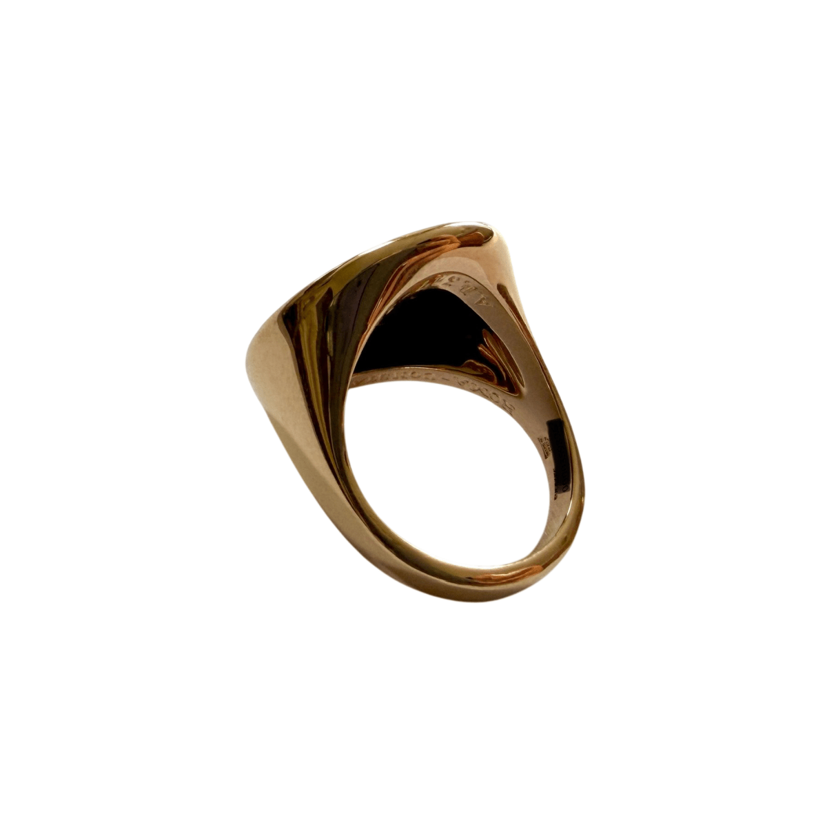 Bague Chevalière BULGARI "Monete" en or rose et bronze - Castafiore