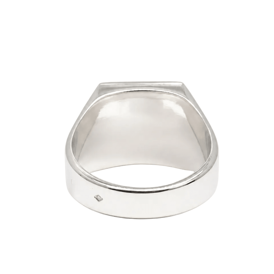 Bague Chevalière en or blanc - Castafiore